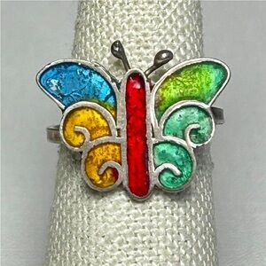 Colorful Butterfly Ring